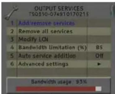 Fte maximal TSQ 310 - Set Output Services - 7