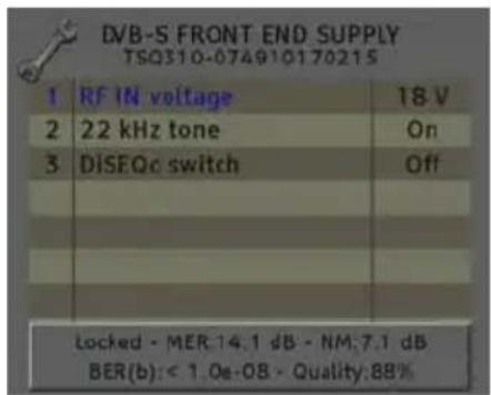 Fte maximal TSQ 310 - Input configuration - 3