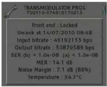 Fte maximal TSQ 310 - State of the module - 1