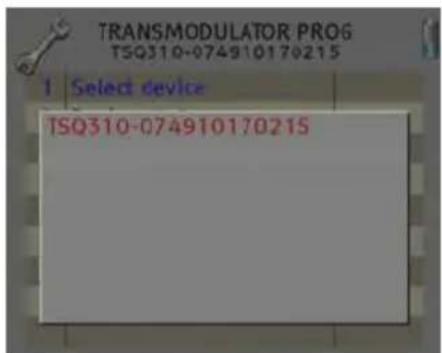 Fte maximal TSQ 310 - Module selection - 1