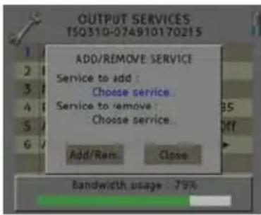 Fte maximal TSQ 310 - Set Output Services - 2