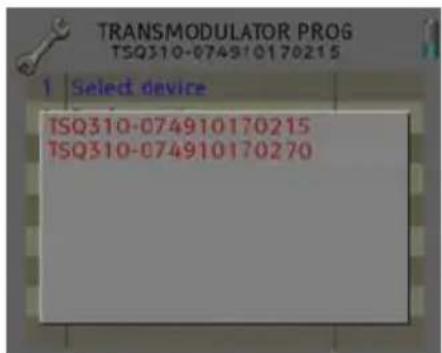 Fte maximal TSQ 310 - Module selection - 2