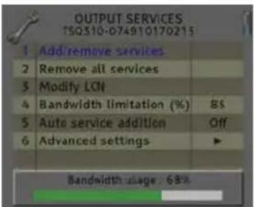 Fte maximal TSQ 310 - Set Output Services - 6
