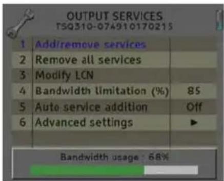 Fte maximal TSQ 310 CI - Set Output Services - 1