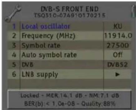 Fte maximal TSQ 310 CI - Input configuration - 1