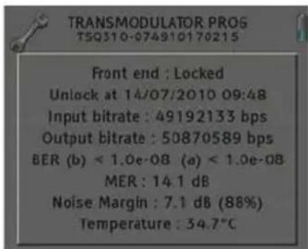 Fte maximal TSQ 310 CI - State of the module - 1