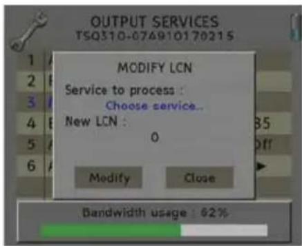Fte maximal TSQ 310 CI - Set Output Services - 12