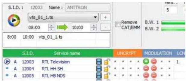 Anttron DTVCT2 - - Programming a video file (\*.ts) - 3