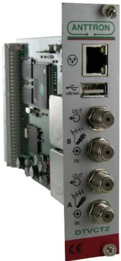 Anttron DTVCT2 - Twin terrestrial/cable receiver module for DTV Rack - 1