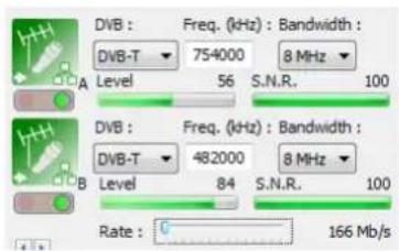 Anttron DTVCT2 - Rate settings in DTVCT2 module : - 1