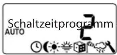RADEMACHER 5665-AL - Menü 2 - Öffnungs- und Schließzeiten) [▲/▼] einstellen - 2
