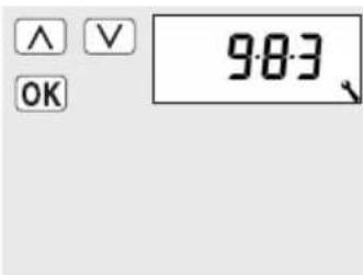 RADEMACHER 5665-UW - Menü 9.8.3 - Permanente Displaybeleuchtung einstellen - 1