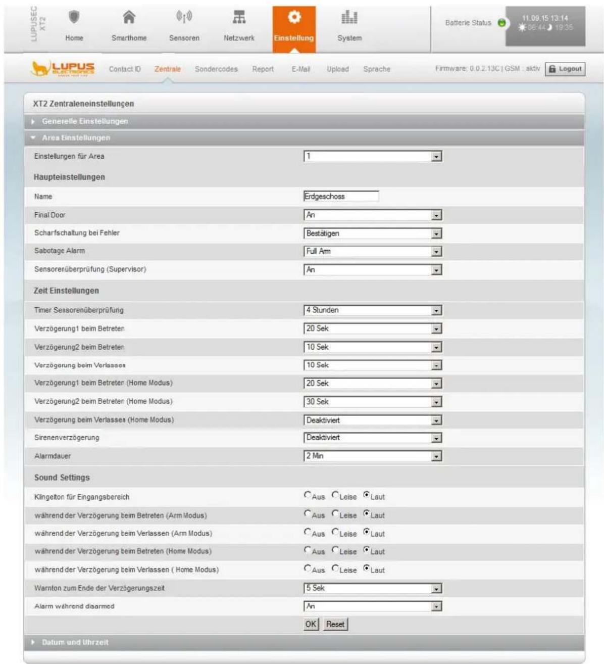 Lupus Electronics 12048 - Generelle Einstellungen - 1