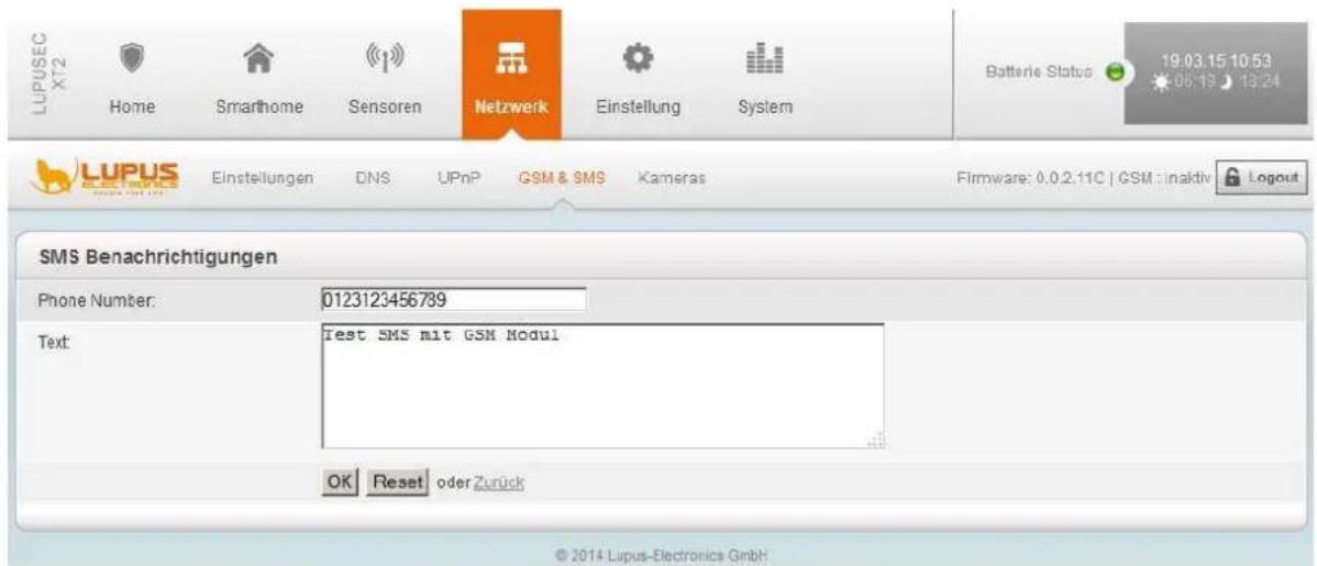Lupus Electronics 12048 - - Send SMS... - 1