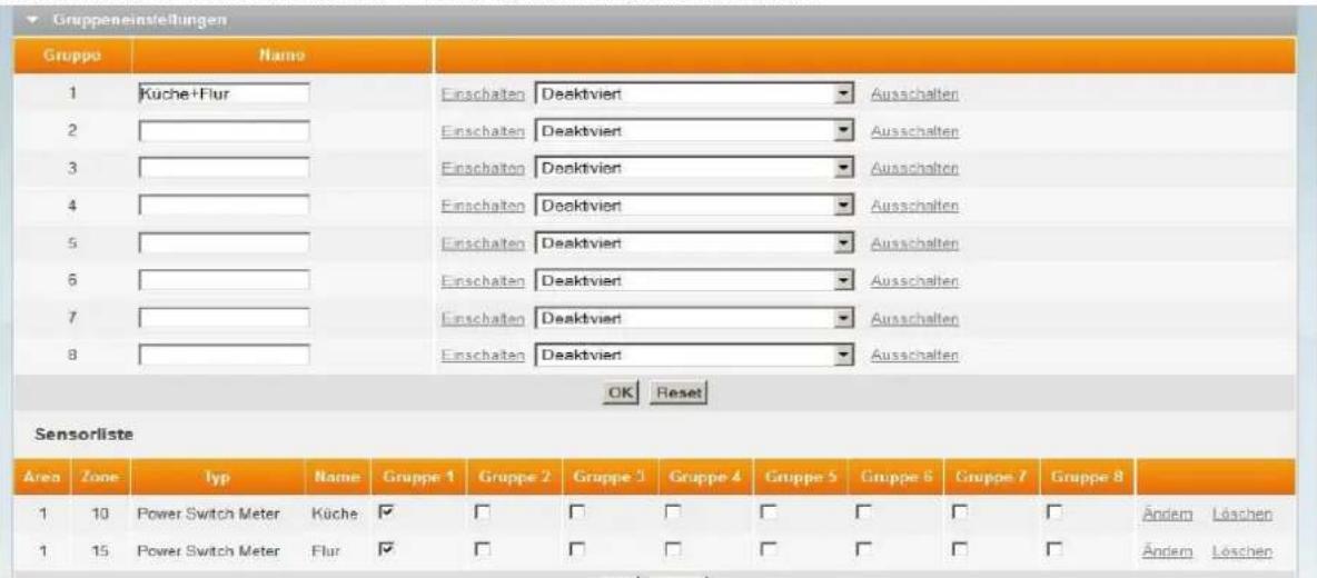 Lupus Electronics 12048 - Gruppeneinstellungen - 1