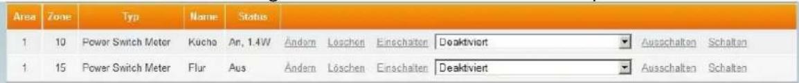 Lupus Electronics 12048 - Liste installierter Funkschalter - 1