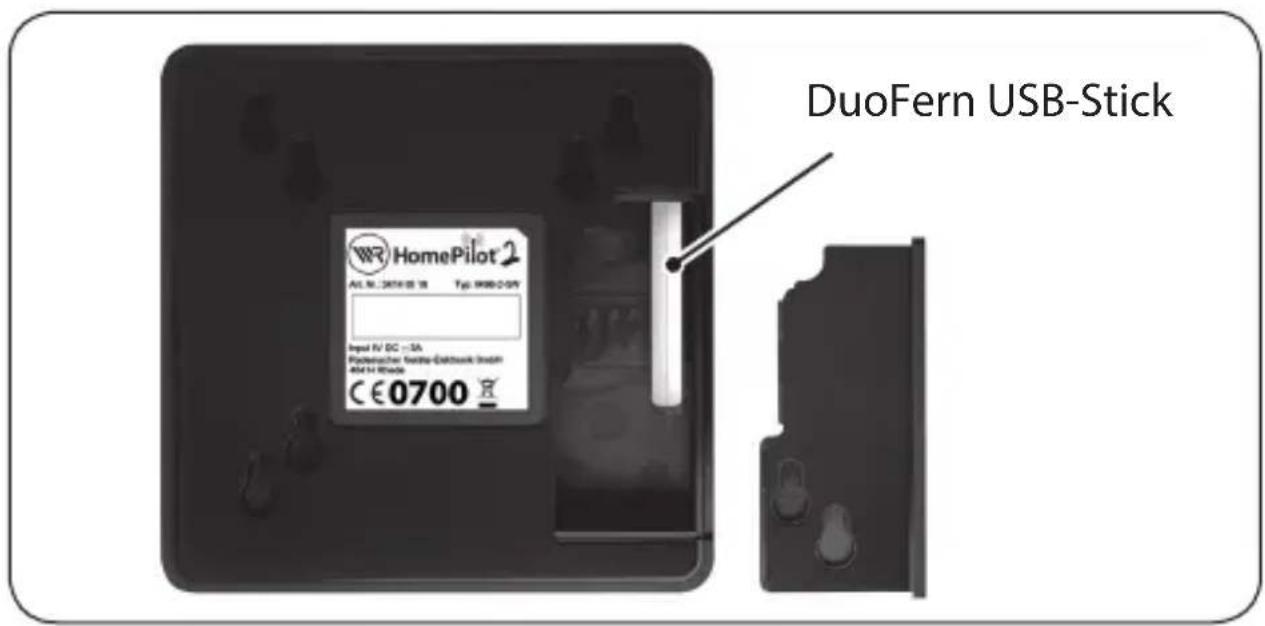 RADEMACHER HomePilot 2 - Den DuoFern USB-Stick anschließen - 2