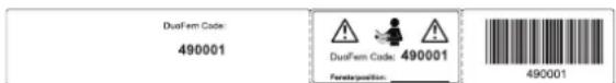 RADEMACHER RolloTube DuoFern ILFS - The radio code can be found on the enclosed label: - 1