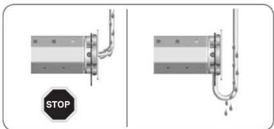 RADEMACHER RolloTube DuoFern ILFS - Risk of short-circuit resulting from water in the event of improper cabling. - 1