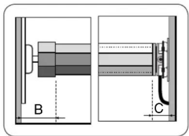 RADEMACHER RolloTube DuoFern ILFS - Länge der Wickelwelle ermitteln (Abbildung ③) - 1
