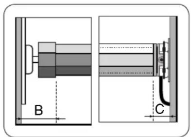 RADEMACHER RolloTube DuoFern ILFS - Determine the length of the rotating union (Figure ③) - 1