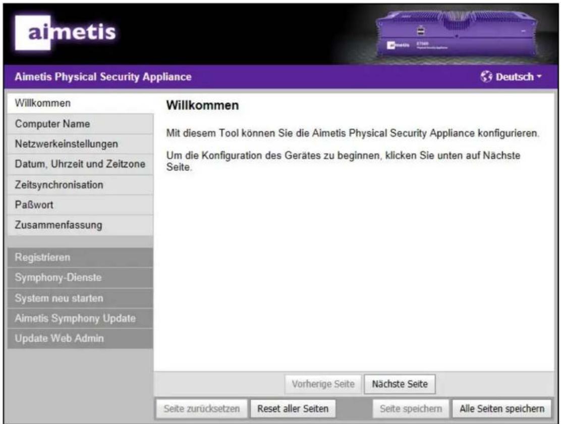 Aimetis E7040 - Login - 2