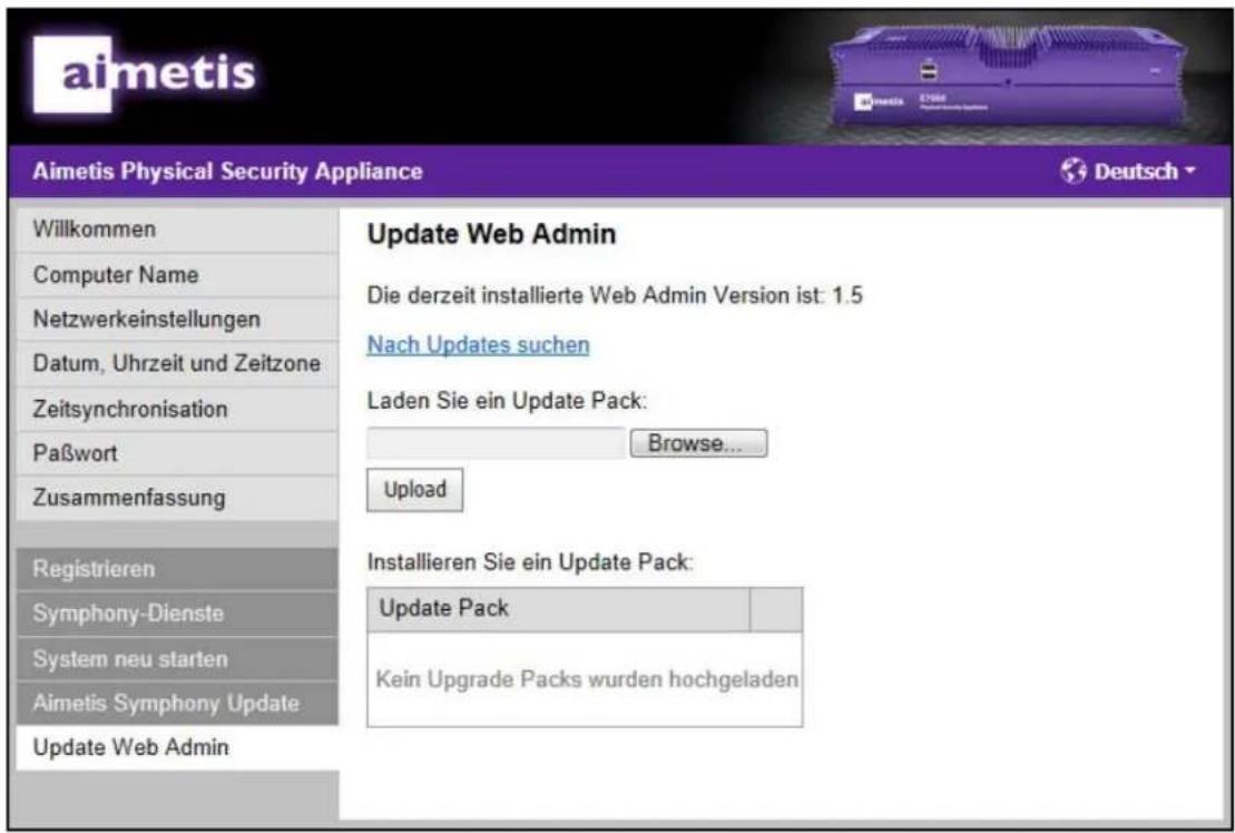 Aimetis E7040 - Systemaktualisierung - 1