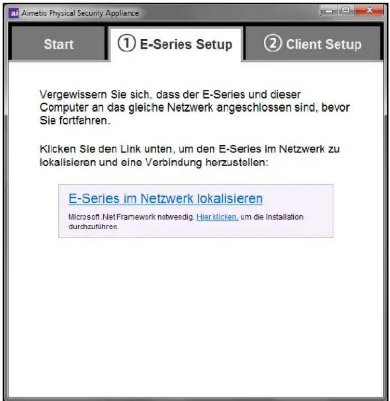 Aimetis E7040 - Ausführen des Administrations-Assistenten: - 2