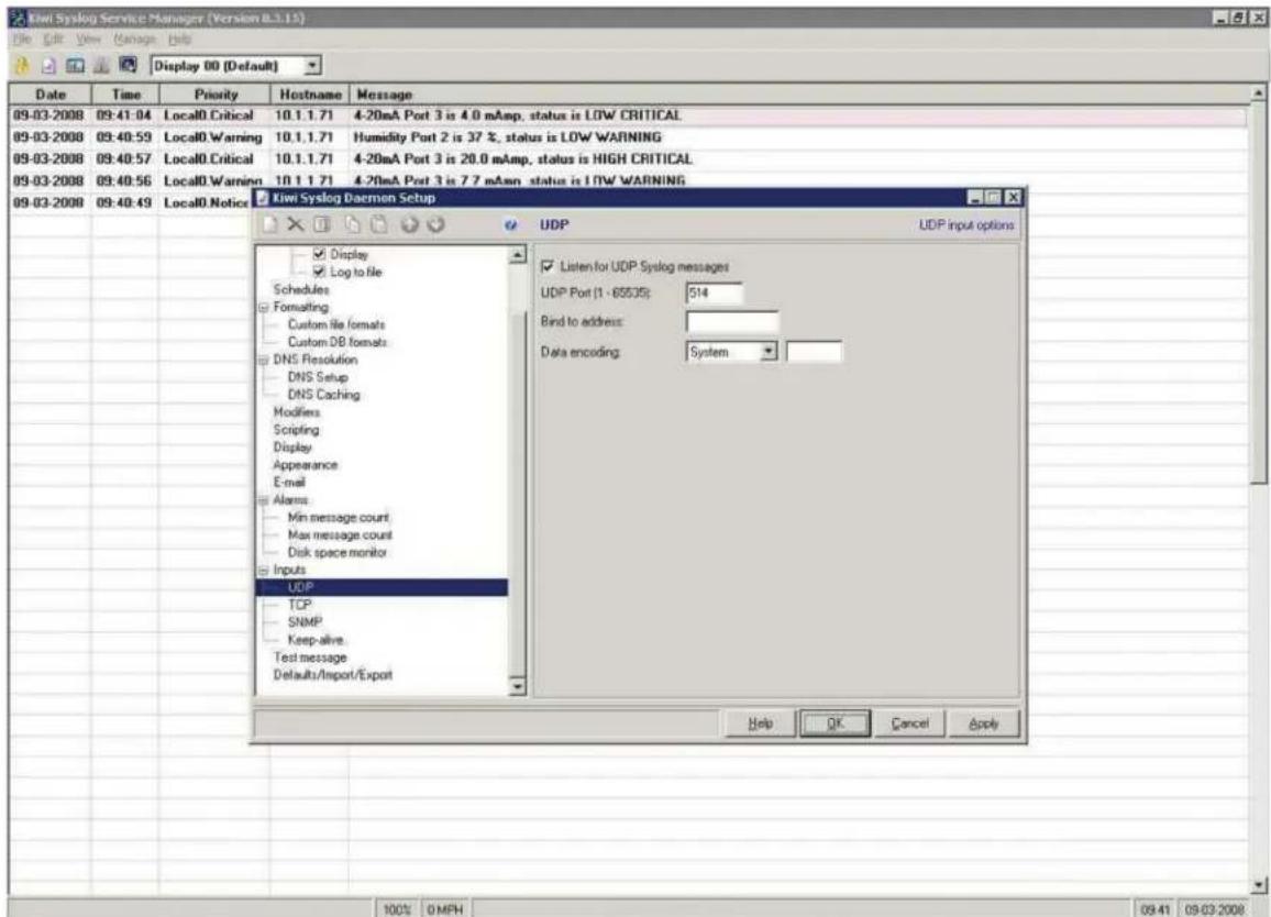Black Box AlertWerks EME113A - Using remote syslog to download sensor data - 1