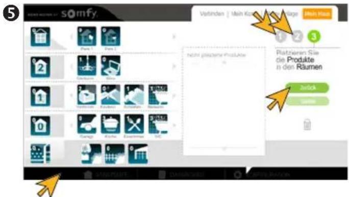 5 SOMFY Verbinden | Main Kostige Erträge Main Max Platzkien Sie die Produkte in den Räumen Zusück zusück
