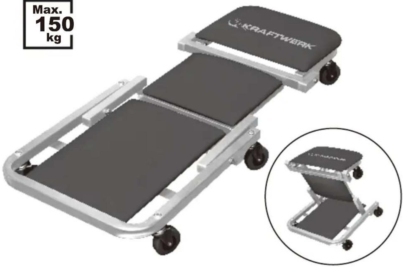 Kraftwerk 3989 - Foldbable creeper and work seat 2 in 1 - 1