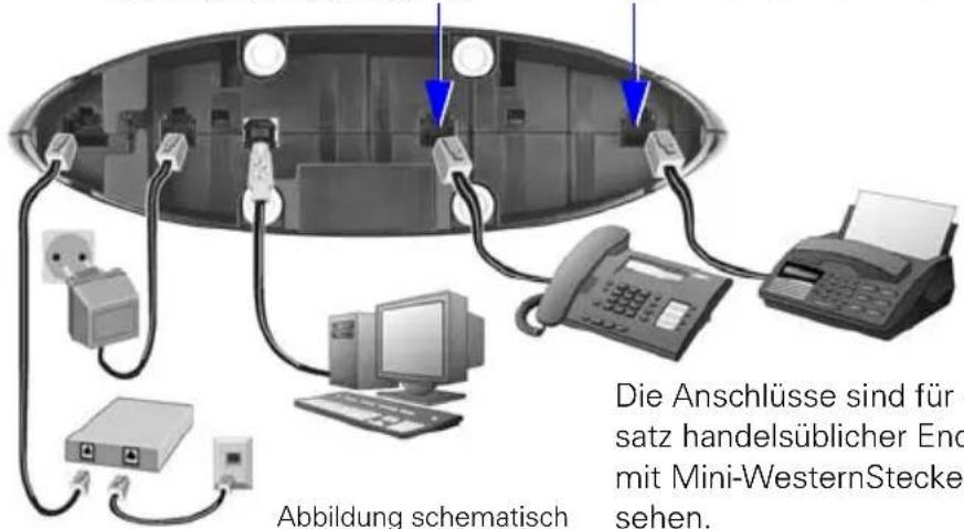 SIEMENS Gigaset 4075 - Zusatzgeräte anschließen - 2