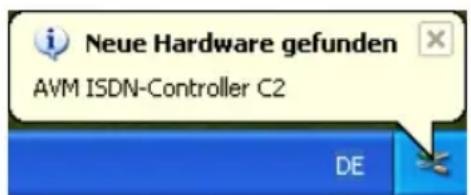 Neue Hardware gefunden AVM ISDN-Controller C2 DE