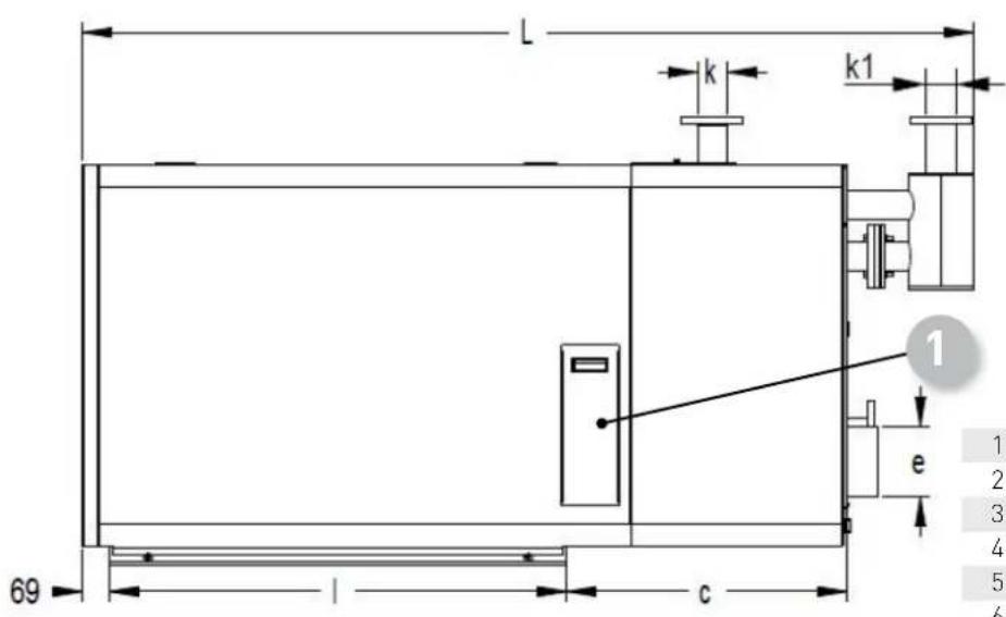 Ygnis Pyronox LRP K - Abmessungen - 1