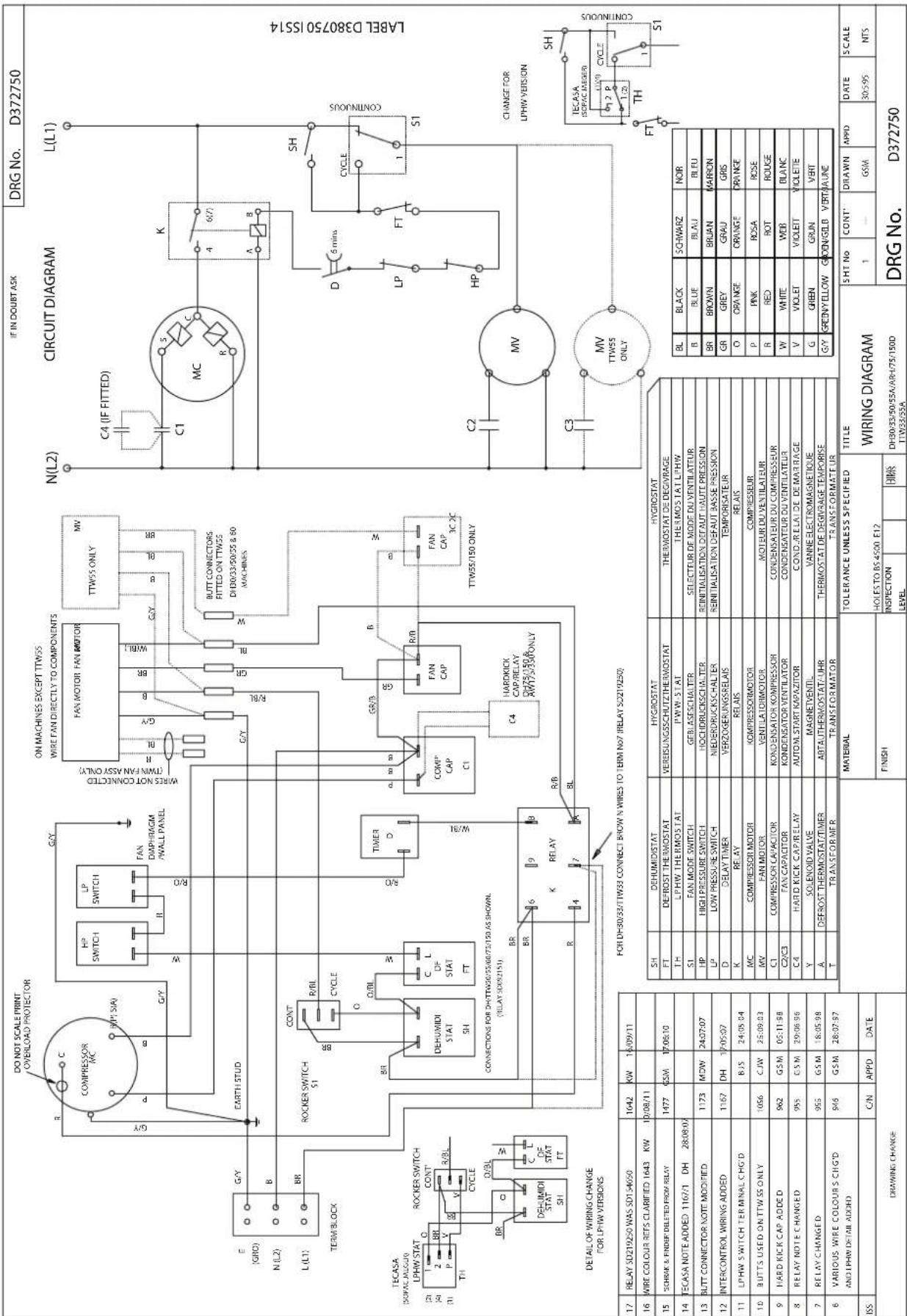TROTEC DH 30 AX - Schaltplan - 1