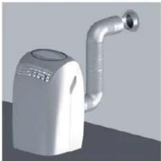 AEG K 25 A plus - Feste Installation mit Wanddurchlass - 1