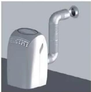 AEG K 27 A plus - Feste Installation mit Wanddurchlass - 1