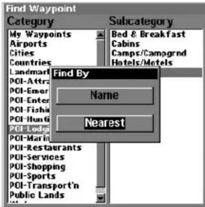 LOWRANCE LMS-320DF - Find Map Places or Points of Interest (POI) - 3