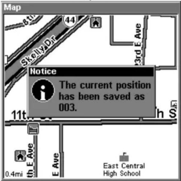LOWRANCE LMS-320DF - Create Waypoint at Current Position - 3