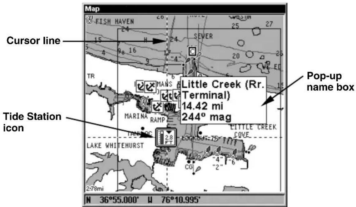 LOWRANCE LMS-320DF - To view tide information: - 1