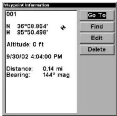 LOWRANCE LMS-320DF - Find Waypoints - 5