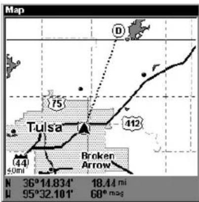 LOWRANCE LMS-320DF - Navigate to Cursor Position on Map - 3