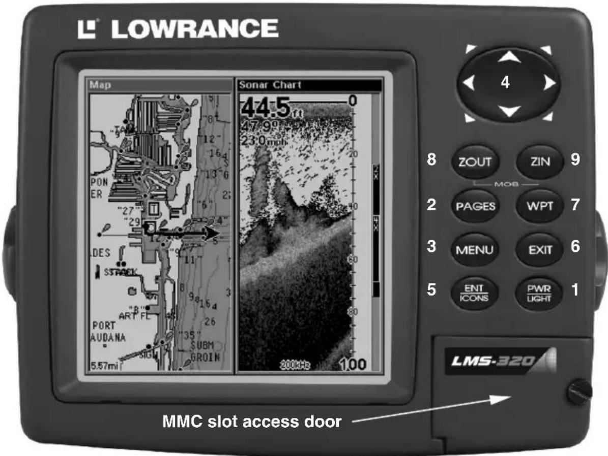 LOWRANCE LMS-320DF - Keyboard - 1