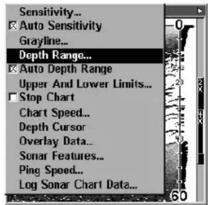 LOWRANCE LMS-320DF - Depth Range - Automatic - 1