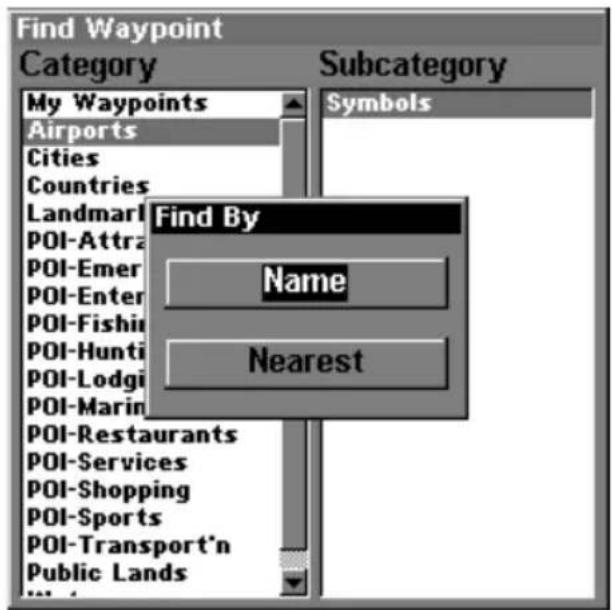 LOWRANCE LMS-320DF - Find Map Places or Points of Interest (POI) - 6