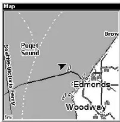 LOWRANCE LMS-320DF - Map With Sonar Split Screen - 1