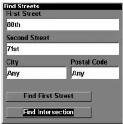 LOWRANCE LMS-320DF - Find an Intersection - 1