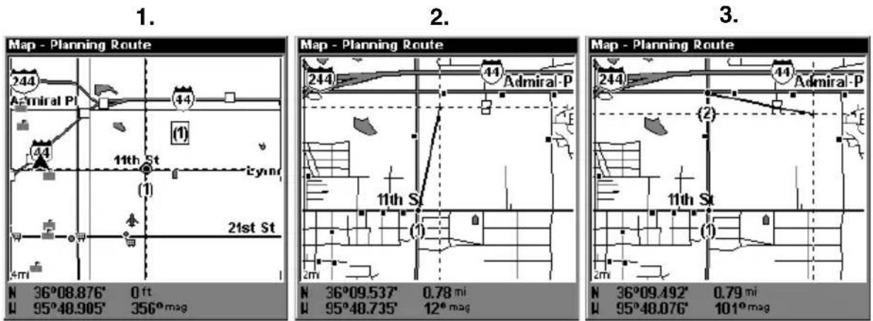 LOWRANCE LMS-320DF - Routes Created in LMS-320 - 5