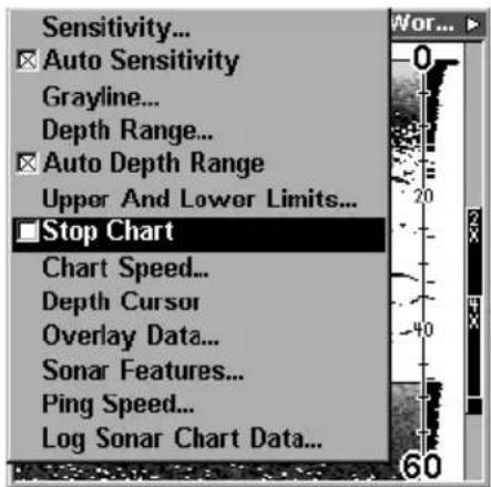 LOWRANCE LMS-320DF - Stop Chart - 1