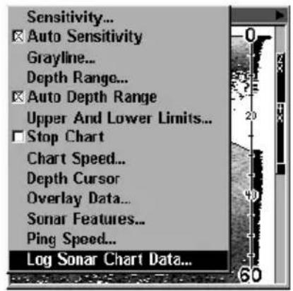 LOWRANCE LMS-320DF - Log Sonar Chart Data - 1
